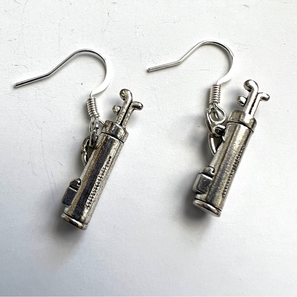 Golfer Earrings - Picture 1 of 3